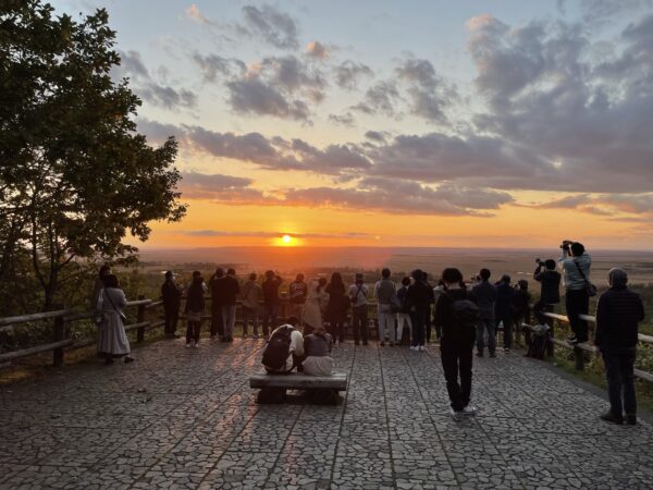 細岡展望台と夕日