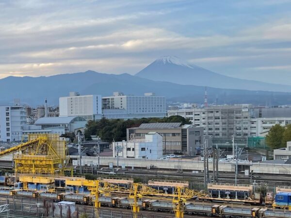 客室からの富士山